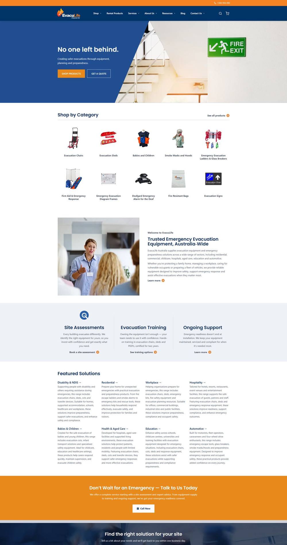 EvacuLife full page preview